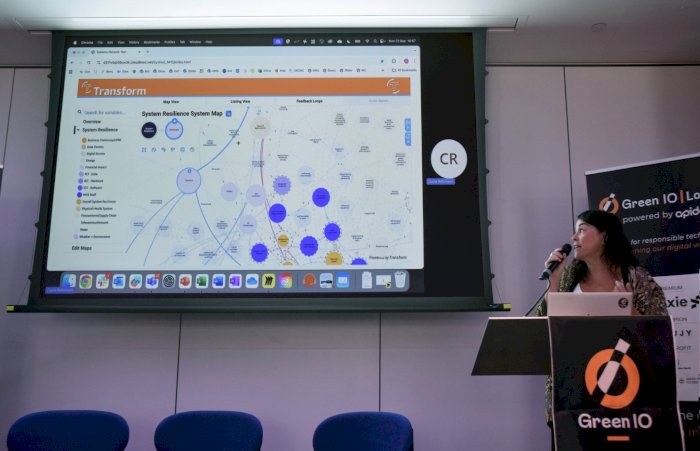 Figure 28: Claire Robinson and the System Resilience Model they created
