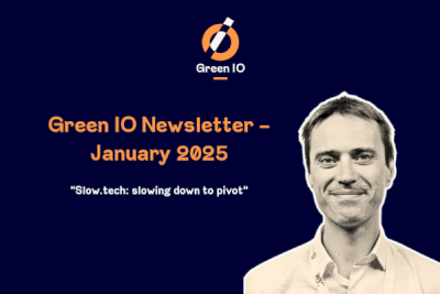 GreenIO Blog - Slow.tech: slowing down to pivot